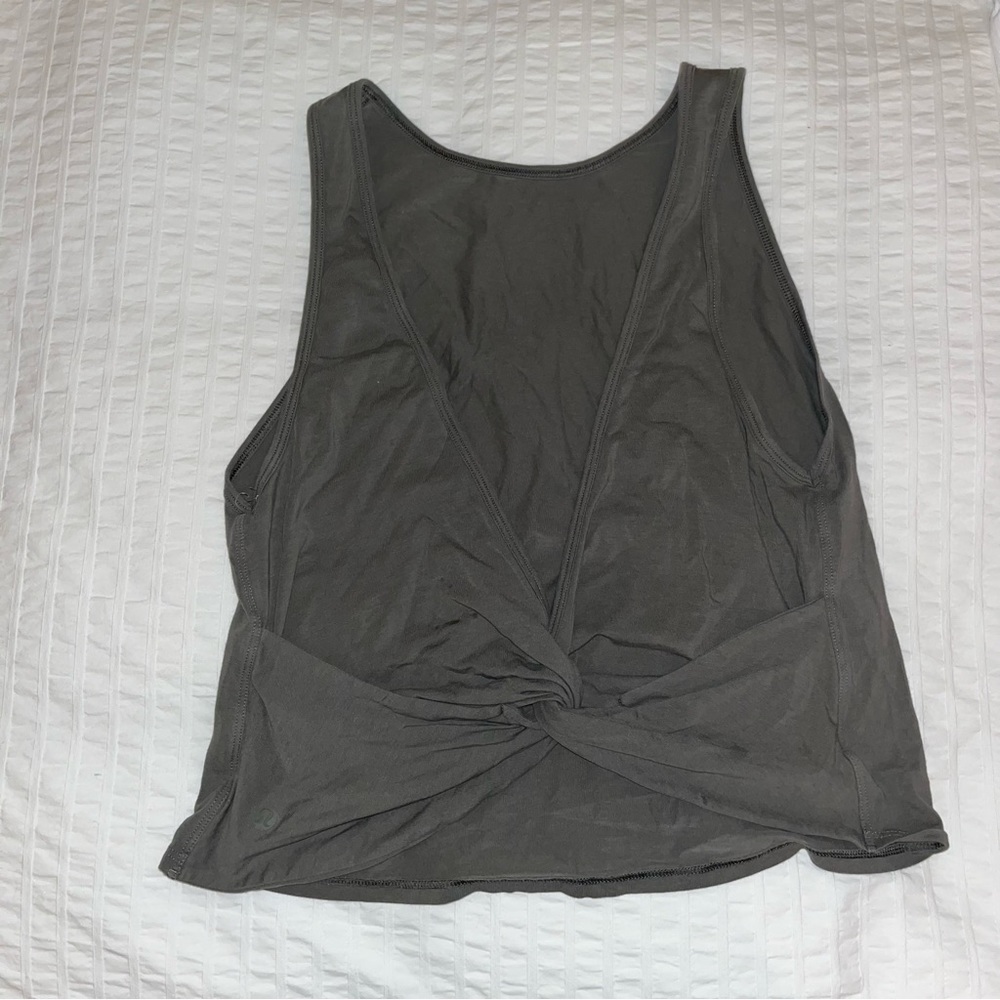 lululemon open back tank top